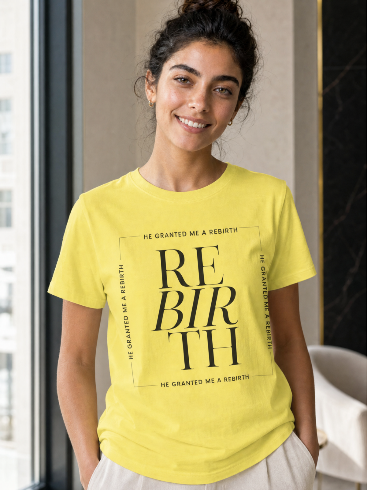 He Granted Me A Rebirth Unisex T-Shirt (Color)