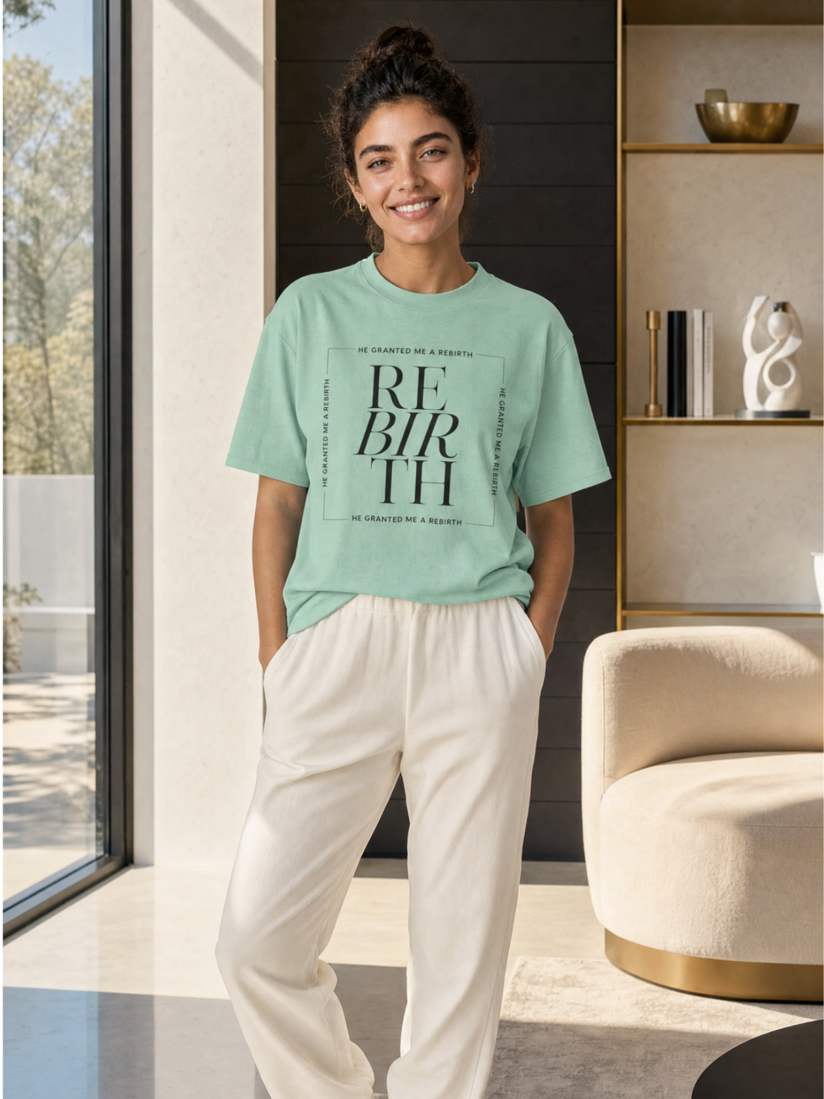 He Granted Me A Rebirth Unisex T-Shirt (Color)