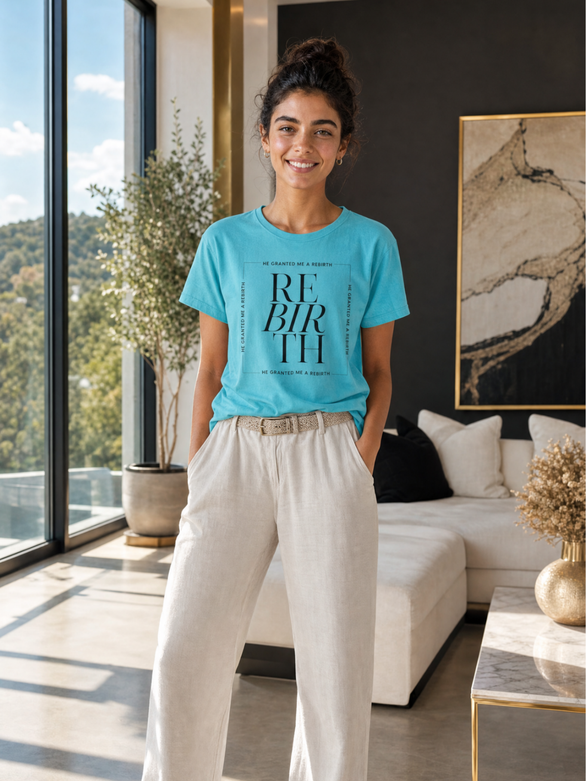 He Granted Me A Rebirth Unisex T-Shirt (Color)