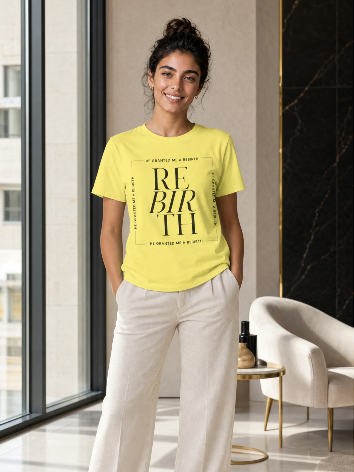 He Granted Me A Rebirth Unisex T-Shirt (Color)
