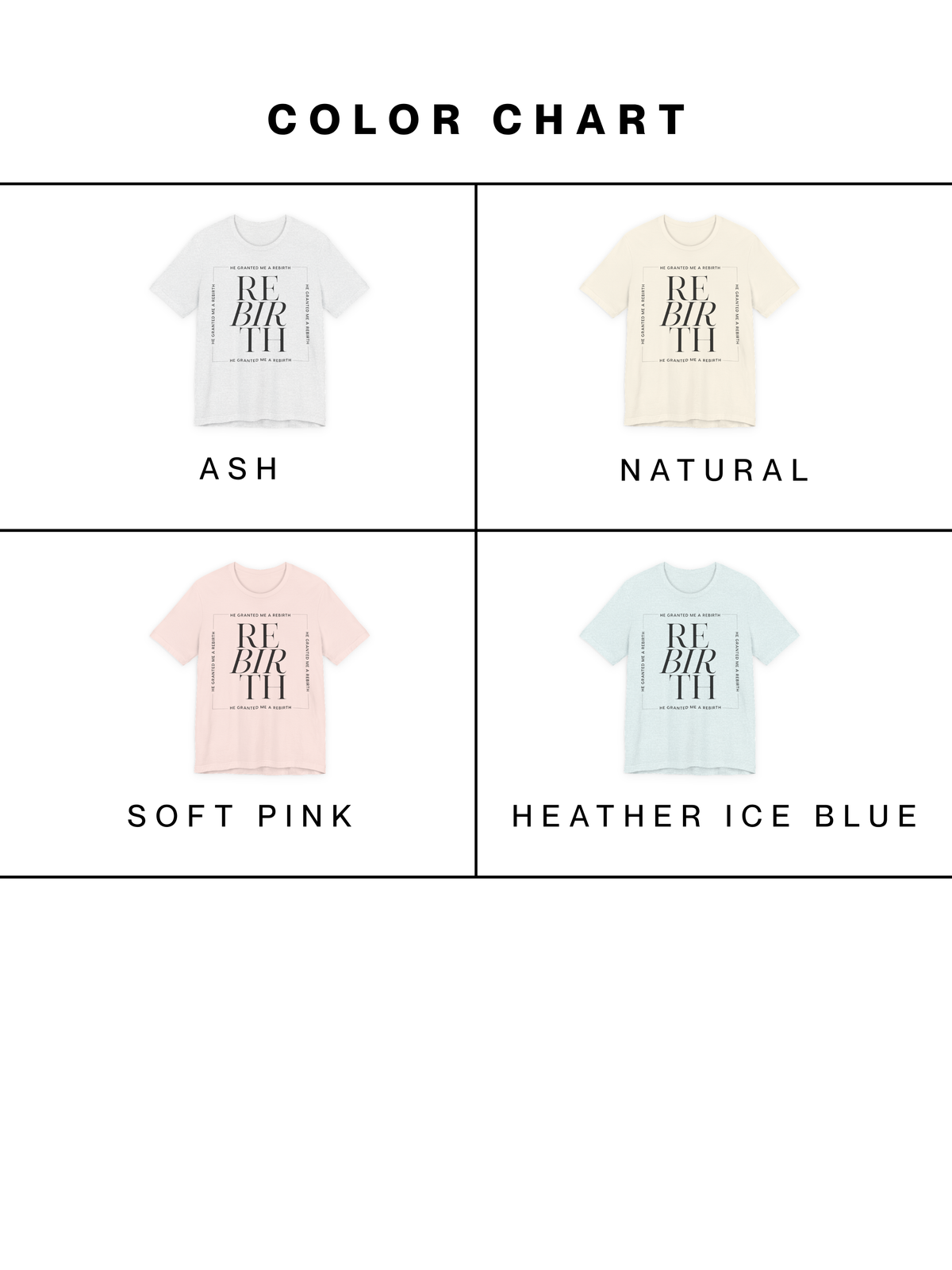 He Granted Me A Rebirth Unisex T-Shirt (Light)