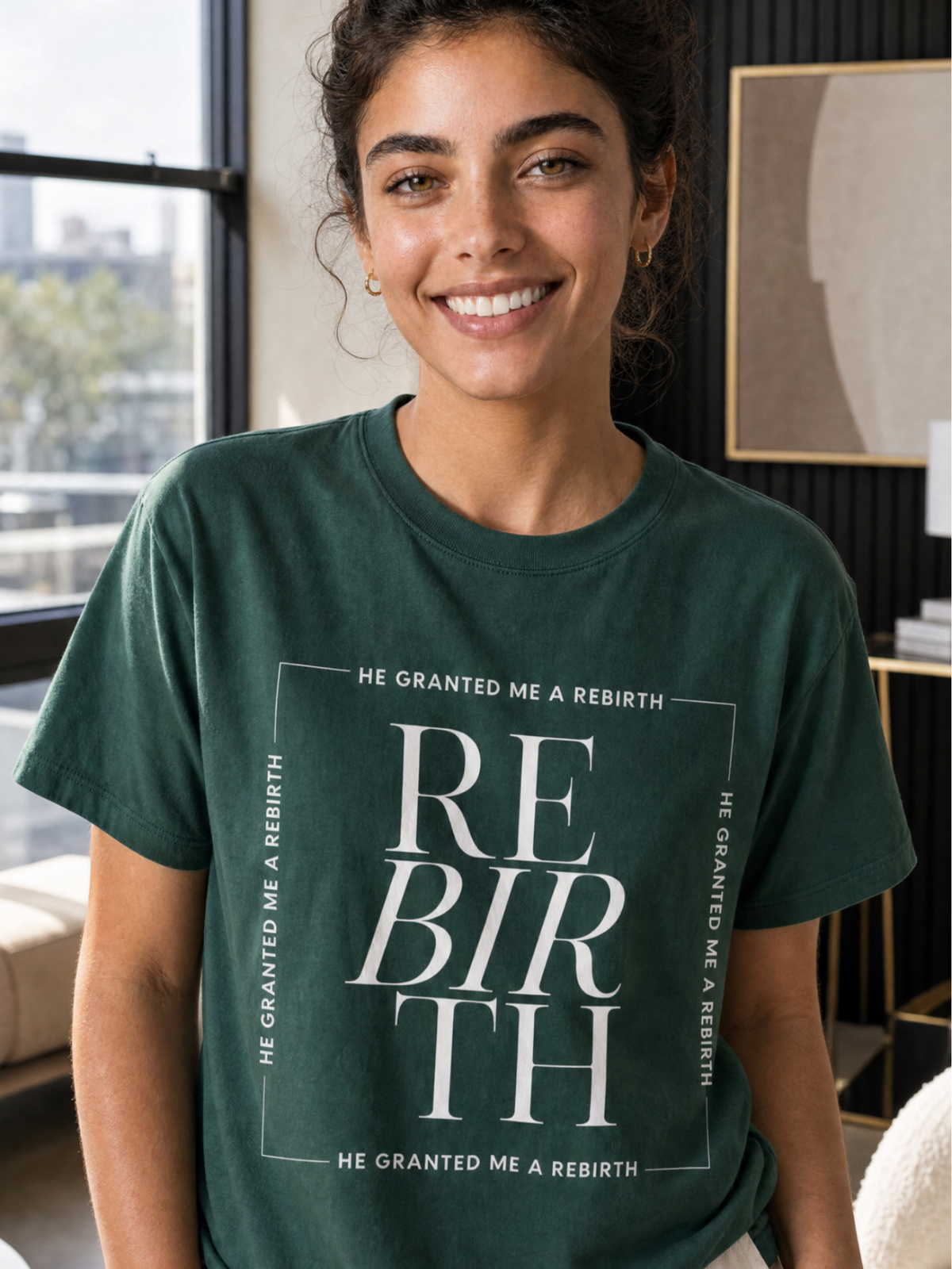 He Granted Me A Rebirth Unisex T-Shirt (Dark)