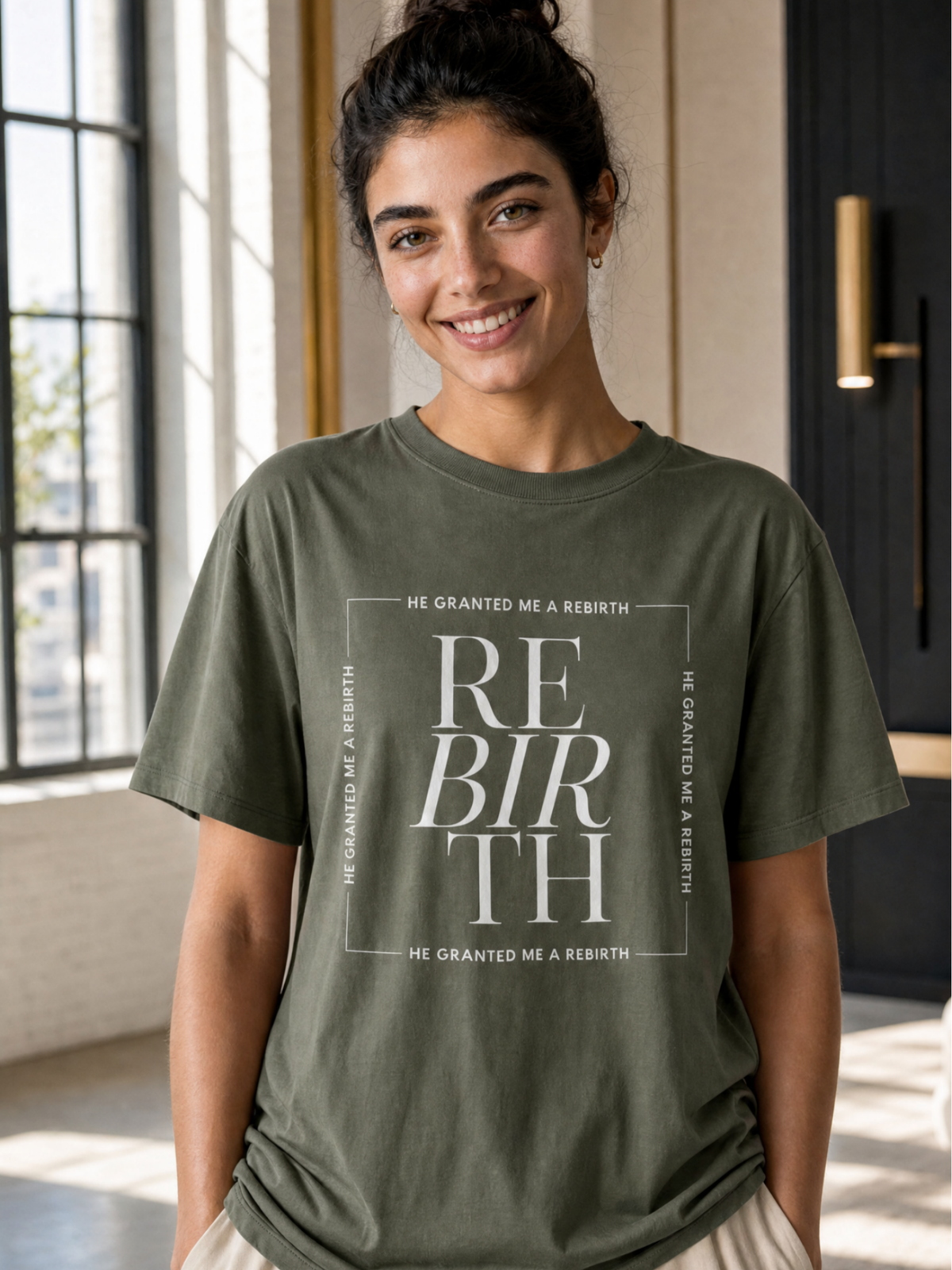 He Granted Me A Rebirth Unisex T-Shirt (Dark)