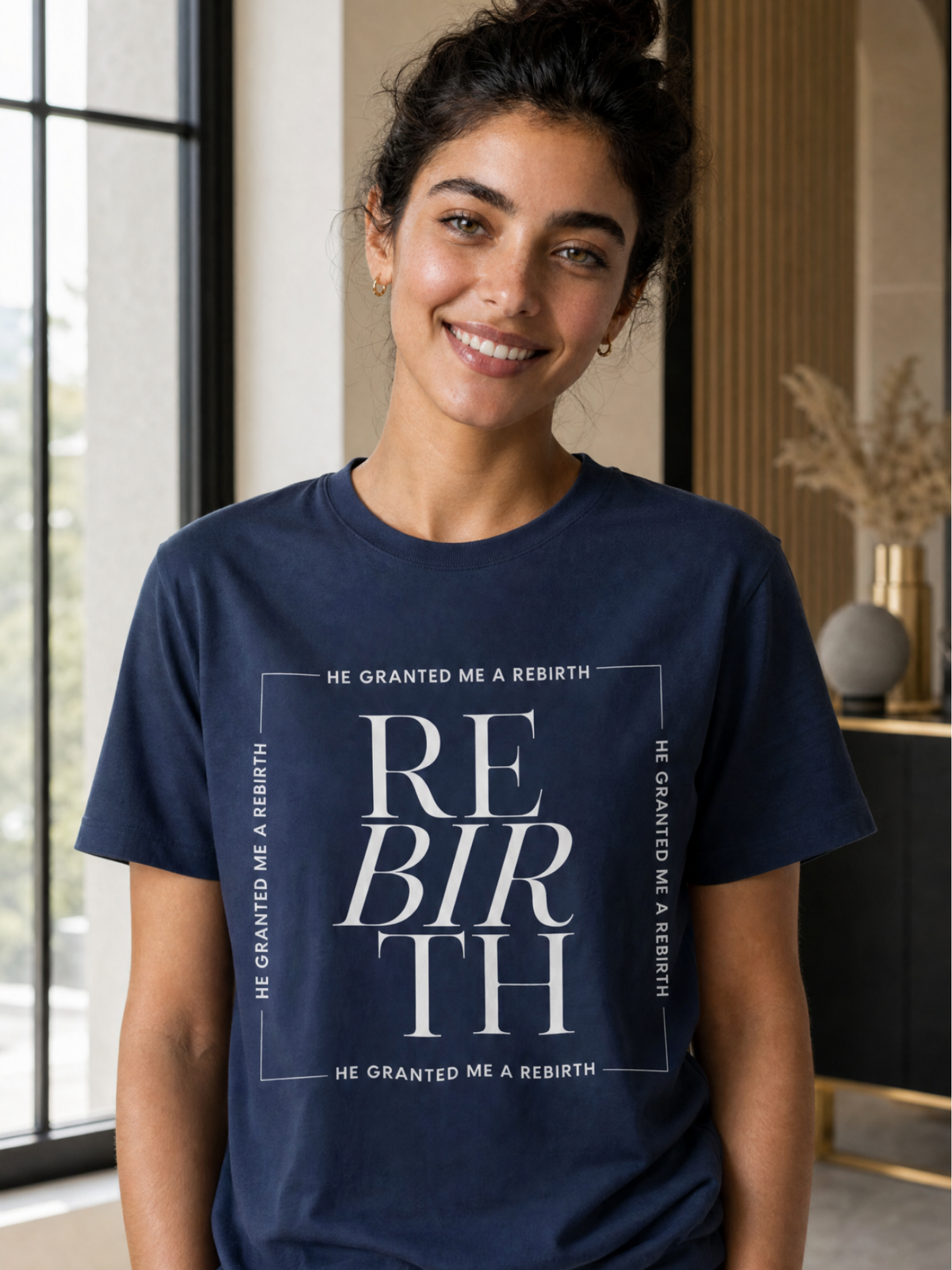 He Granted Me A Rebirth Unisex T-Shirt (Dark)