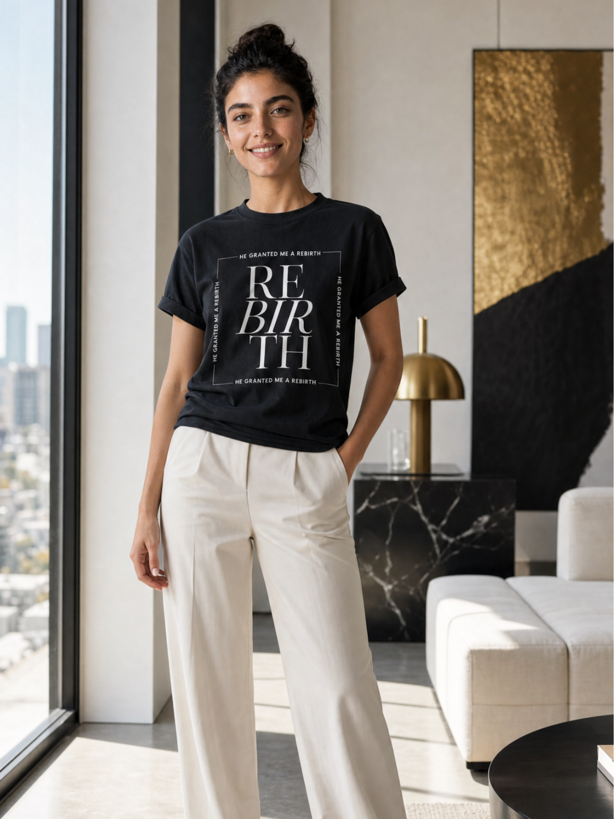 He Granted Me A Rebirth Unisex T-Shirt (Dark)