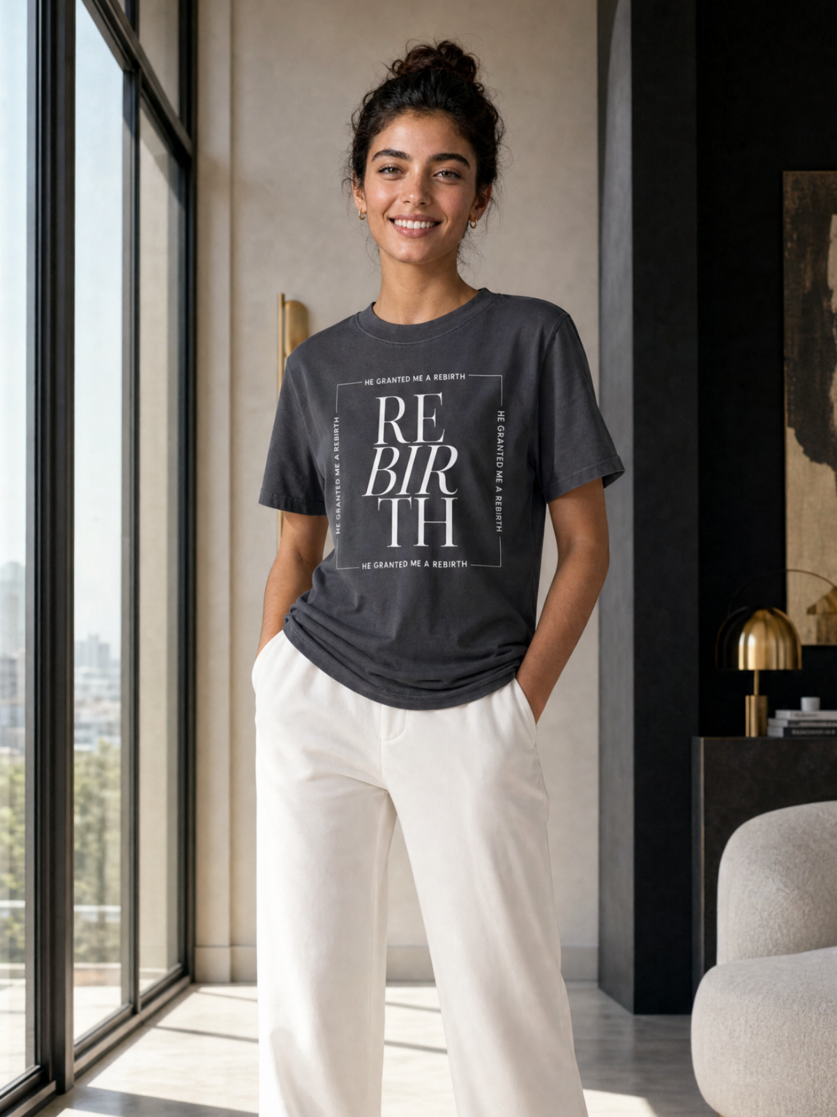 He Granted Me A Rebirth Unisex T-Shirt (Dark)
