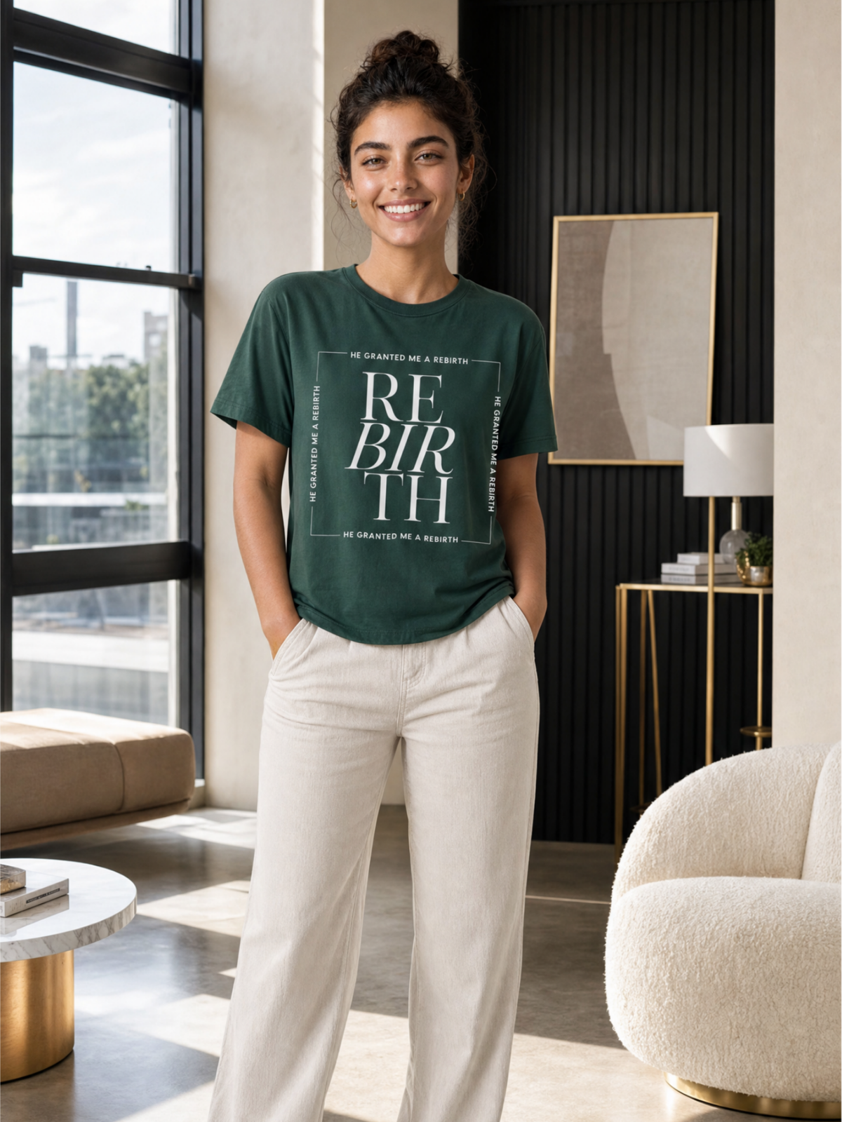 He Granted Me A Rebirth Unisex T-Shirt (Dark)
