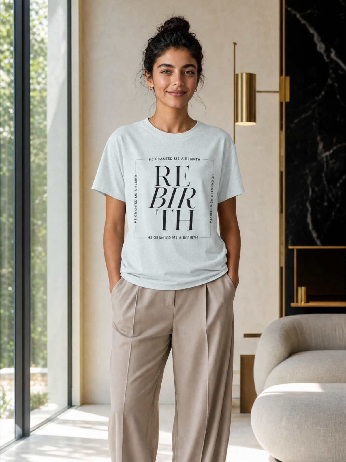 He Granted Me A Rebirth Unisex T-Shirt (Light)