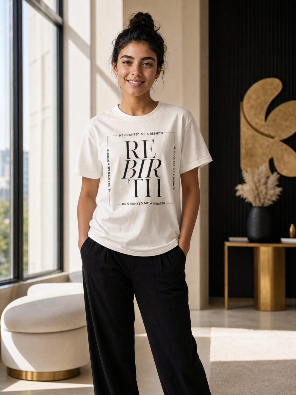 He Granted Me A Rebirth Unisex T-Shirt (Light)
