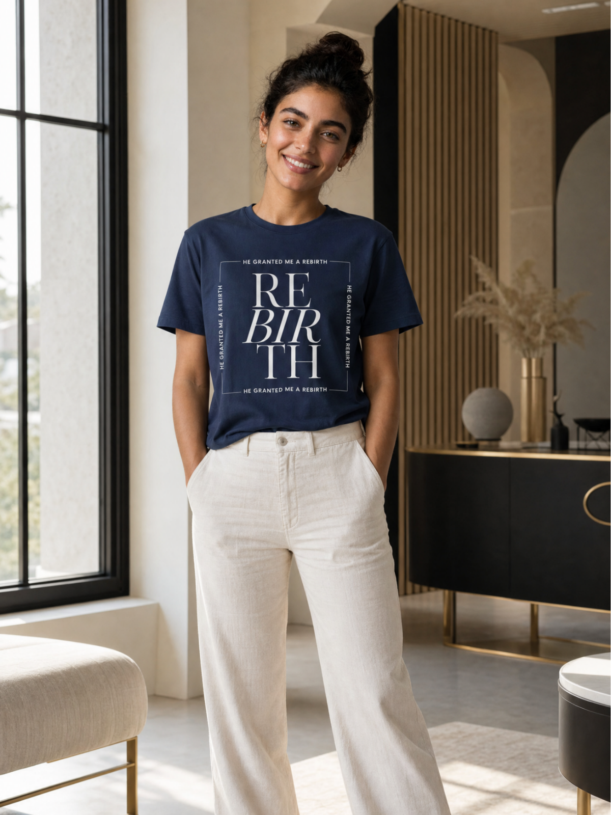 He Granted Me A Rebirth Unisex T-Shirt (Dark)