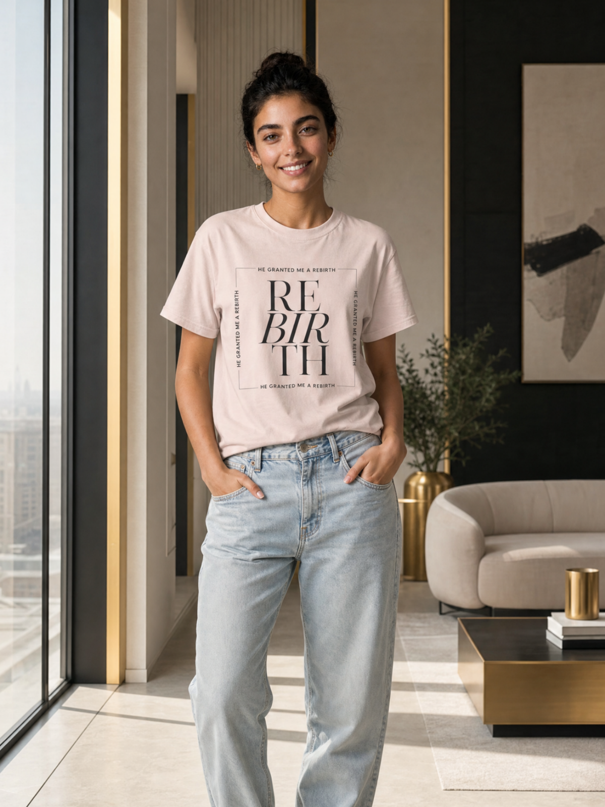 He Granted Me A Rebirth Unisex T-Shirt (Light)