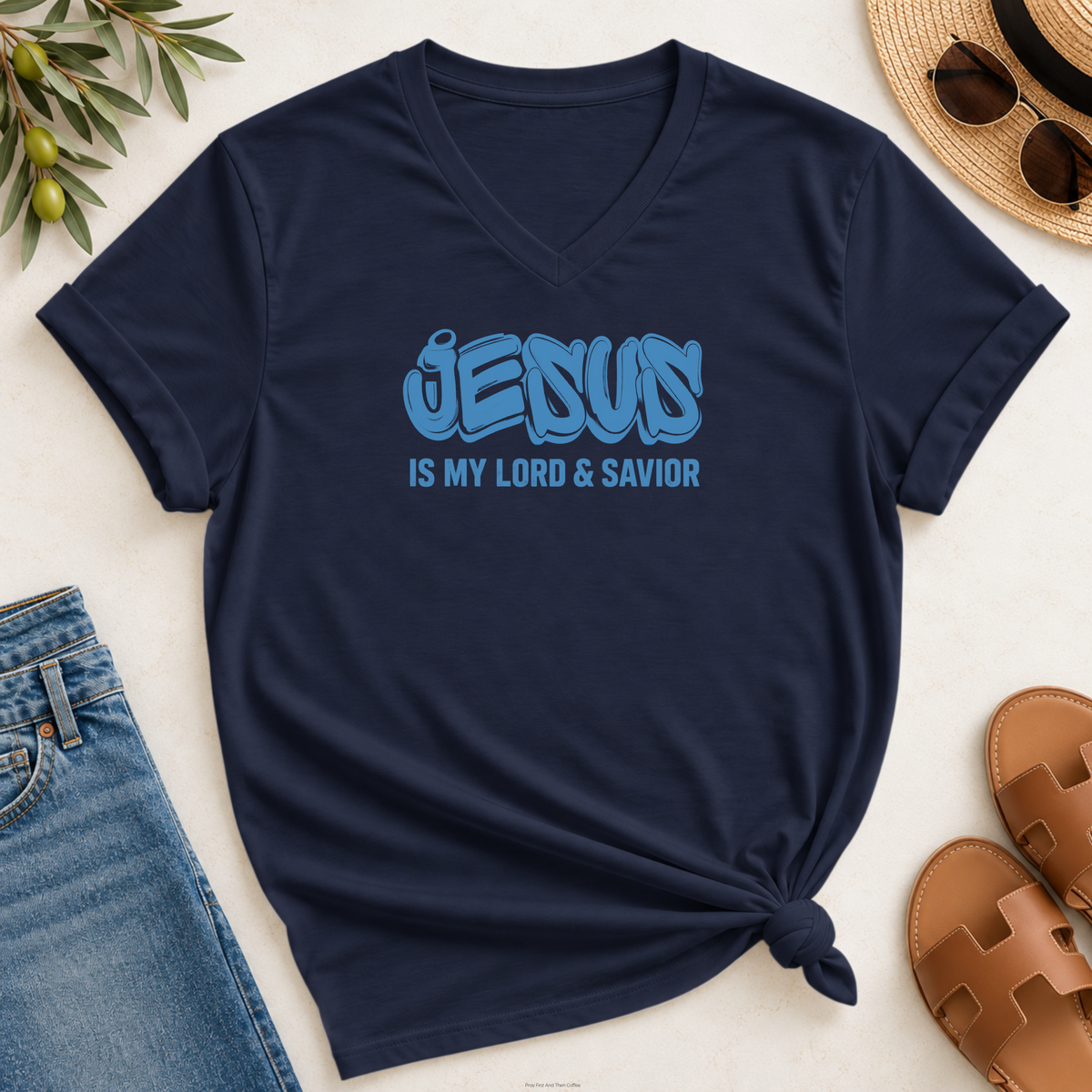 Jesus Is My Lord Savoir V-Neck T-Shirt
