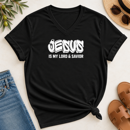 Jesus Is My Lord Savoir V-Neck T-Shirt