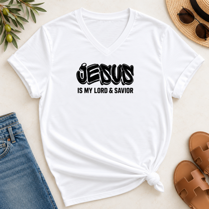 Jesus Is My Lord Savoir V-Neck T-Shirt