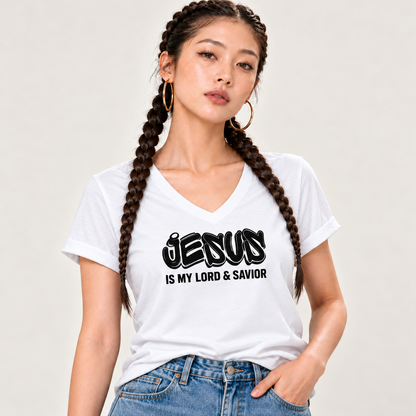 Jesus Is My Lord Savoir V-Neck T-Shirt