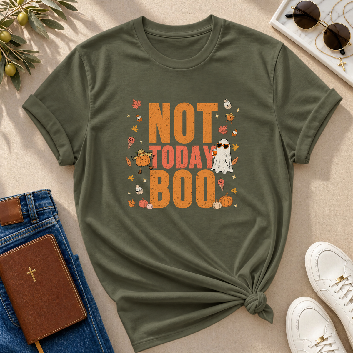 Not Today Boo Halloween T-Shirt