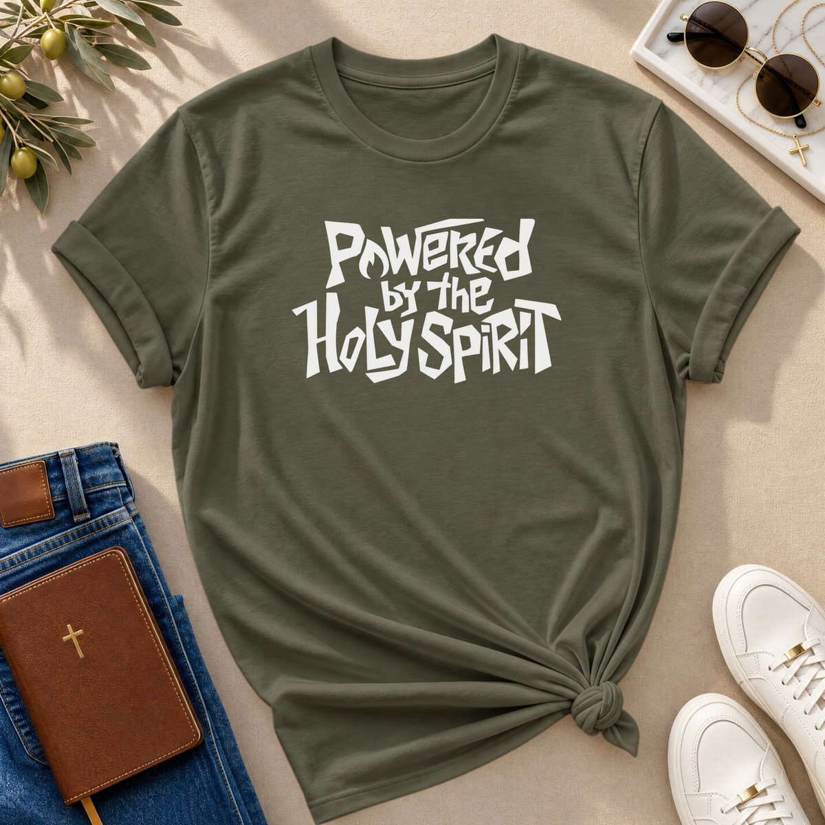 Powered by the HOLY SPIRIT Christian T-Shirt