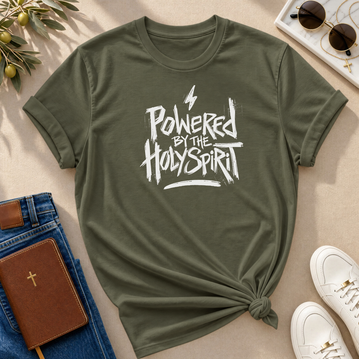 Powered by the HOLY SPIRIT Christian T-Shirt