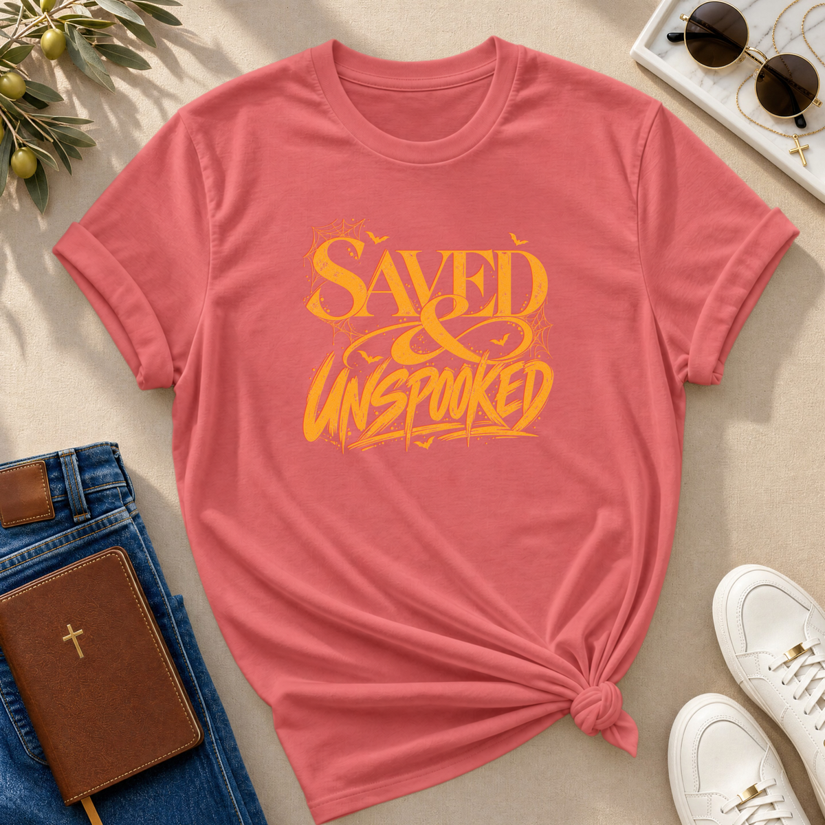 Saved & Unspooked - Halloween T-Shirt - CURVY