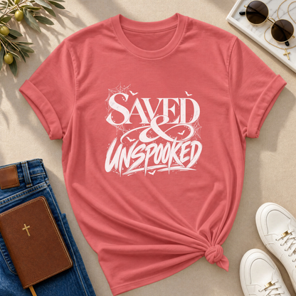 Saved & Unspooked Halloween T-Shirt - CURVY