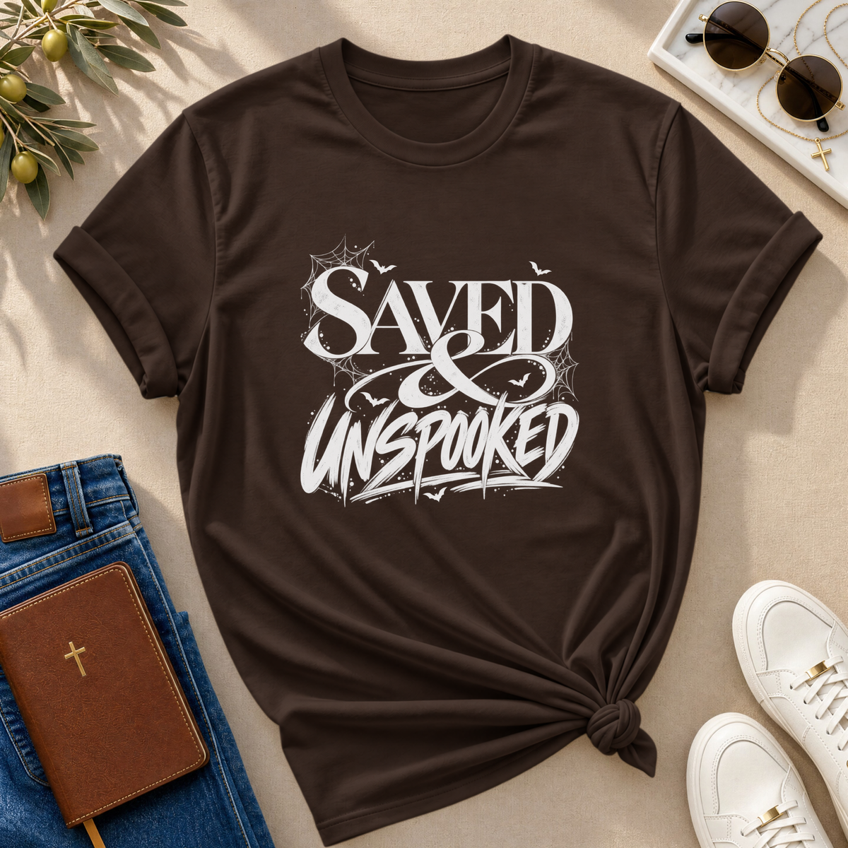 Saved & Unspooked Halloween T-Shirt - CURVY