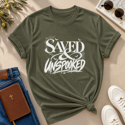 Saved & Unspooked Halloween T-Shirt - CURVY