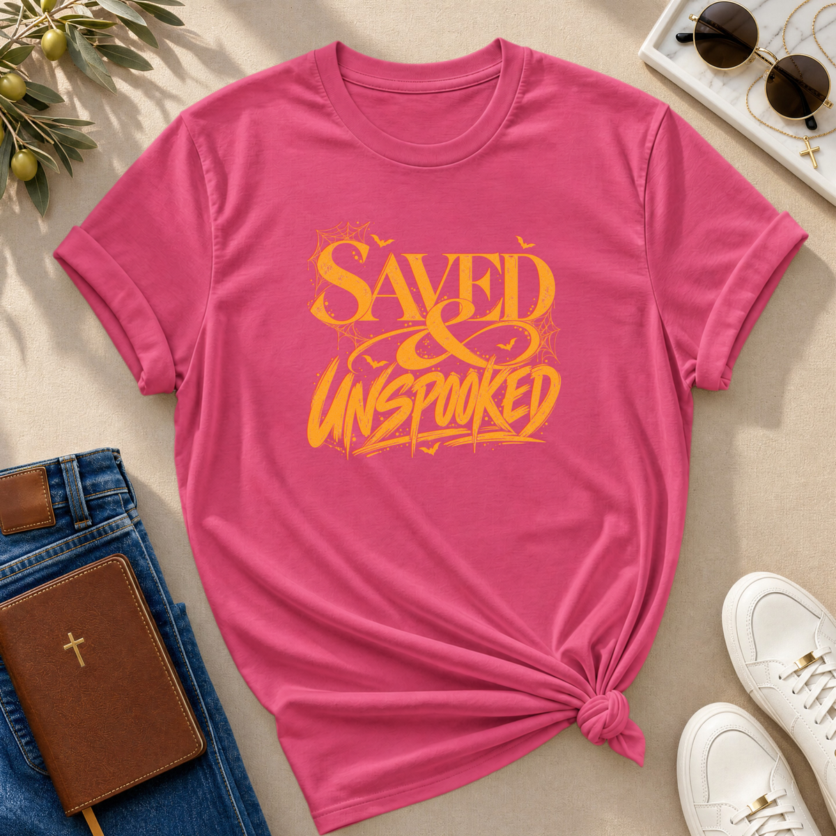 Saved & Unspooked - Halloween T-Shirt - CURVY