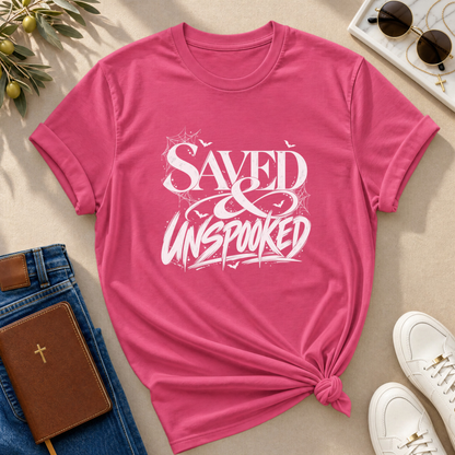 Saved & Unspooked Halloween T-Shirt - CURVY