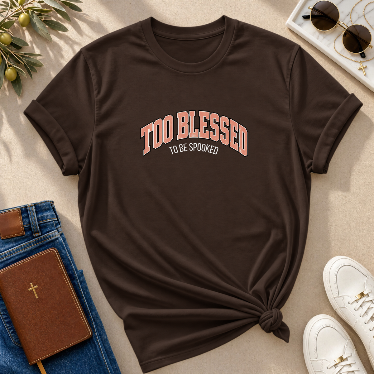 Too Blessed To Be Spooked Halloween T-Shirt